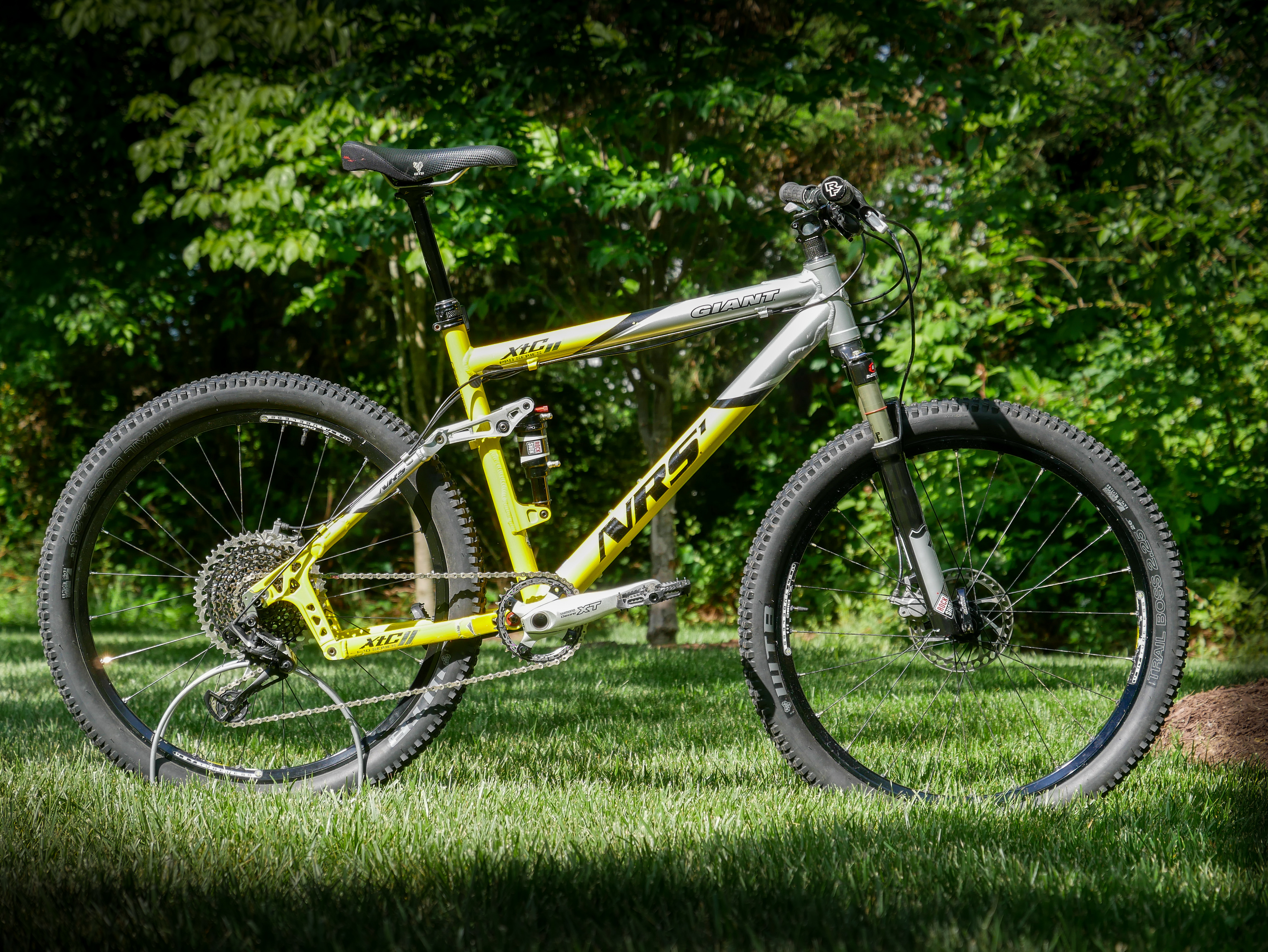 Giant Xtc 26" Fr Aluminum Mountain Bike Frame Black/Yellow X-Large 22" 